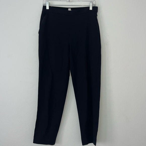Whistles Pants - Whistles Women Navy Straight Leg Pants Size 6 Office Wear